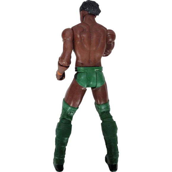 WWE Kofi Kingston 2010 Mattel Action Figure Green Trunks Kick Pads 7" - Picture 2 of 3